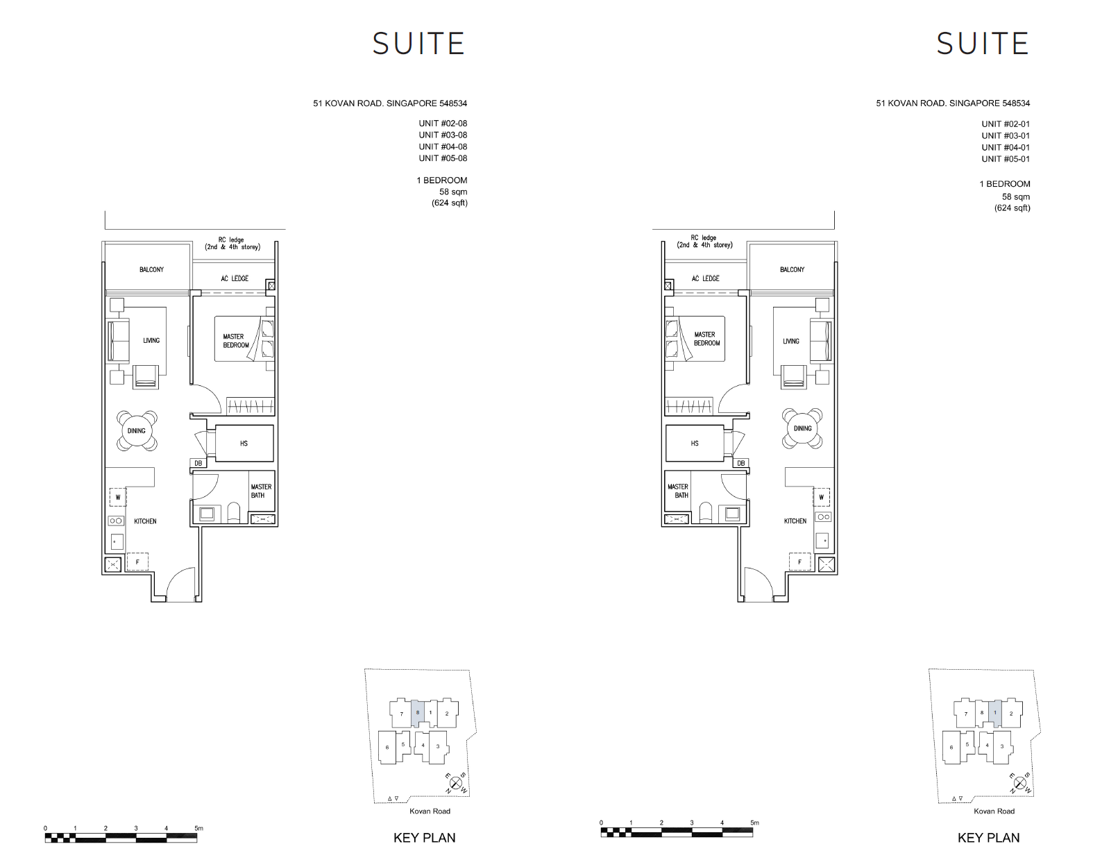 Kovan Jewel 1 Bedroom Floor Plan 2